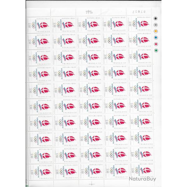 planche enti�re de timbres neufs Fran�ais 17