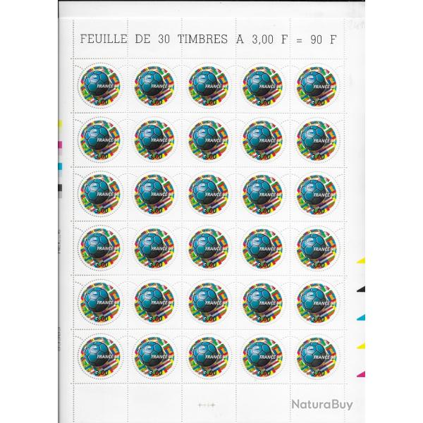 planche enti�re de timbres neufs Fran�ais 18