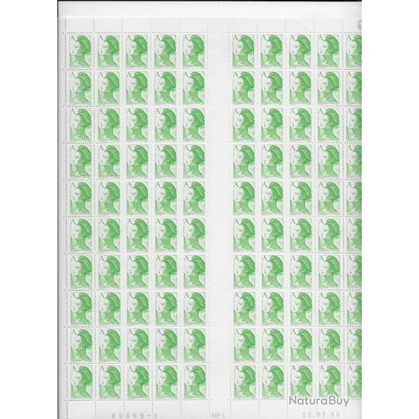 planche enti�re de timbres neufs Fran�ais 23