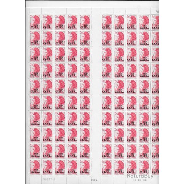 planche enti�re de timbres neufs Fran�ais 28