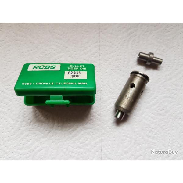 Set RCBS outil recalibreur et son Top Punch en calibre .308--compatible Presse LYMAN--