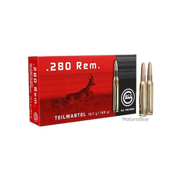 Munitions GECO 280RERM 10.7G 165G DEMI BLINDE