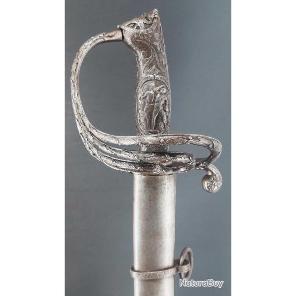 GUEYTON ORFVRE SABRE DE PRSENT OFFERT AU CAPITAINE DE LINIERS EN 1861 PAR LA SECTION DE CAVALERIE 