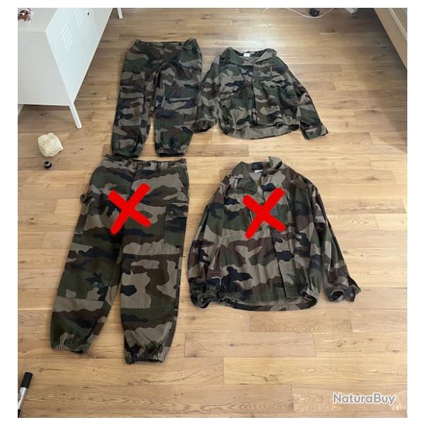 Ensemble Trellis Gendarmerie / Arm�e de Terre camouflage F2