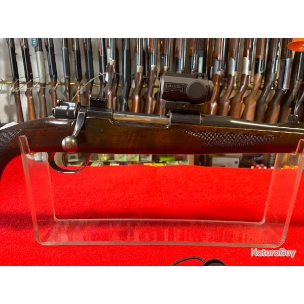 CARABINE A VERROU ARTISANAL BASE MAUSER : MOD. 98, CALIBRE 7X64 + POINT ROUGE V�OPTIK RS1, BON ETAT.