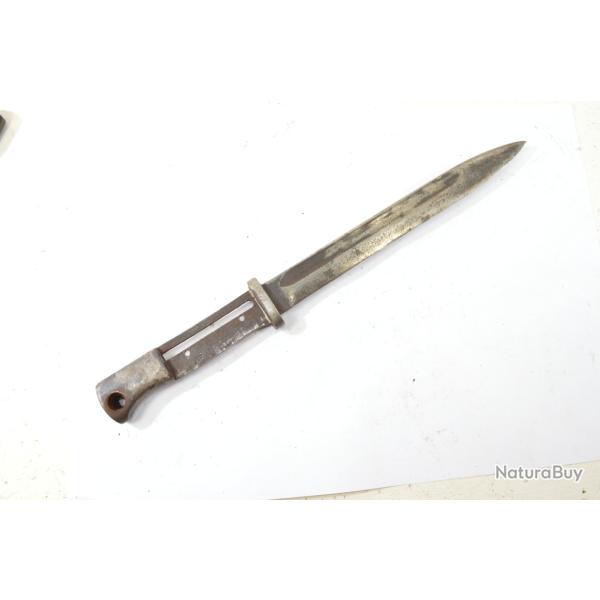 Baionnette Mauser 98K mauvais �tat, coup de meule