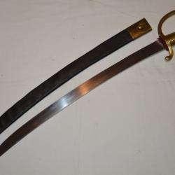 SABRE BRIQUET INFANTERIE Mle AN XI/1816-SABRE DES GROGNARDS 1&deg; EMPIRE-GENDARMERIE 2&deg; EMPIRE-1870