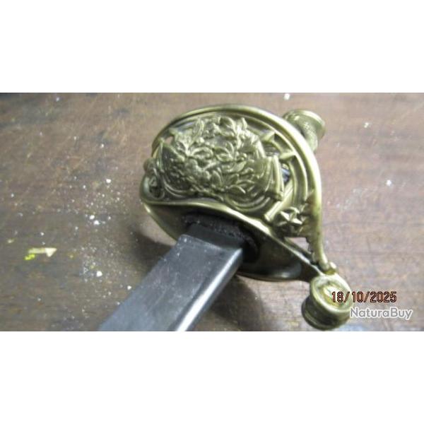 SABRE officier chasseur Vincennes grav� ZOUAVE 1838 second empire Napol�on III empereur Couleaux