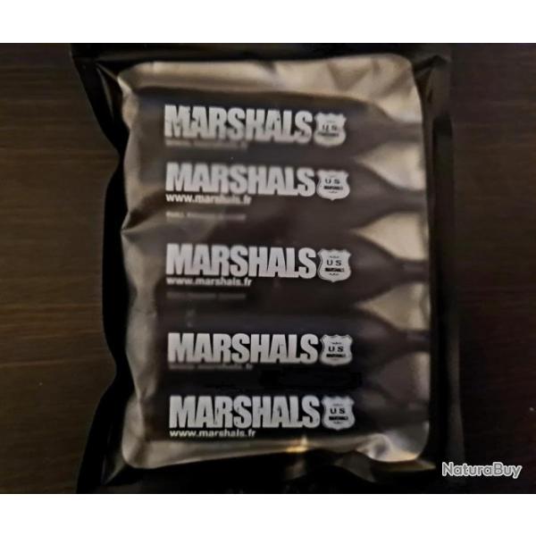 X 5 CARTOUCHES DE CO2 12 GRAMMES MARSHALS BLACKPOWER LE PLUS PUISSANT CO2 DU MARCH T4E, GBB,4.5MM