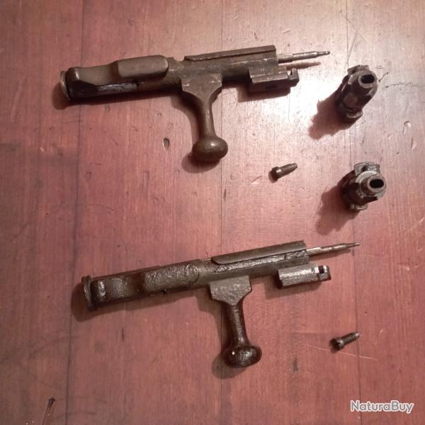Lot de deux culasses pour fusil Lebel 1886.