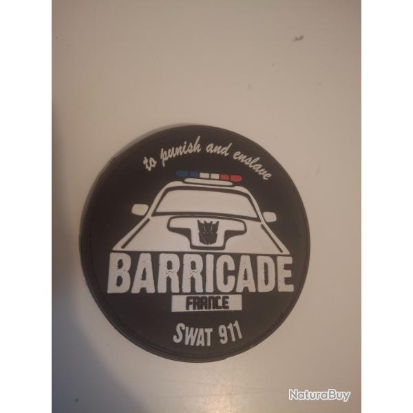 Patch police barricade frabce swat 911