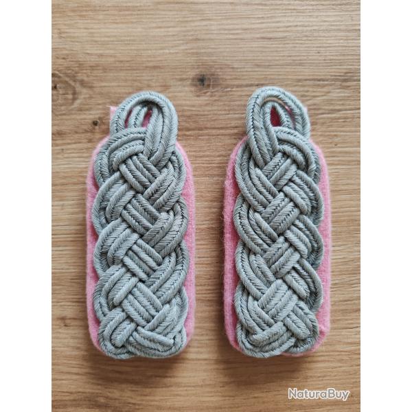 PAIRE DE PATTES D PAULE DE MAJOR DES TROUPES BLINDES