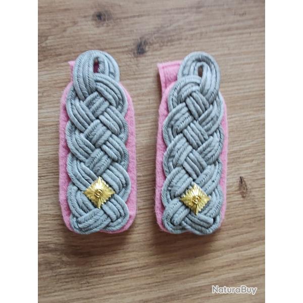 PAIRE DE PATTES D PAULE DE LIEUTENANT-COLONEL DES TROUPES BLINDES