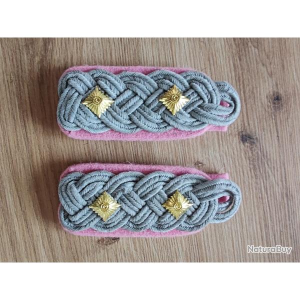 PAIRE DE PATTES D PAULE DE COLONEL DES TROUPES BLINDES
