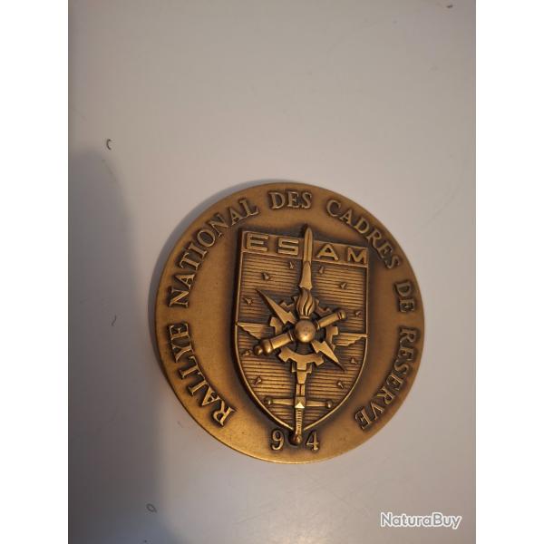 M�daille rallye national des cadres de r�serves de ESAM 94.