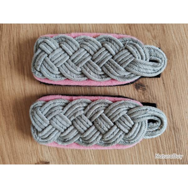 PAIRE DE PATTES D PAULE DE MAJOR DES TROUPES BLINDES,FOND NOIR