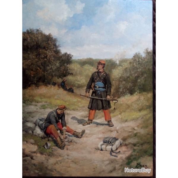 Un tableau . Huile sur bois de chne N 1   ( FAIRE OFFRE)