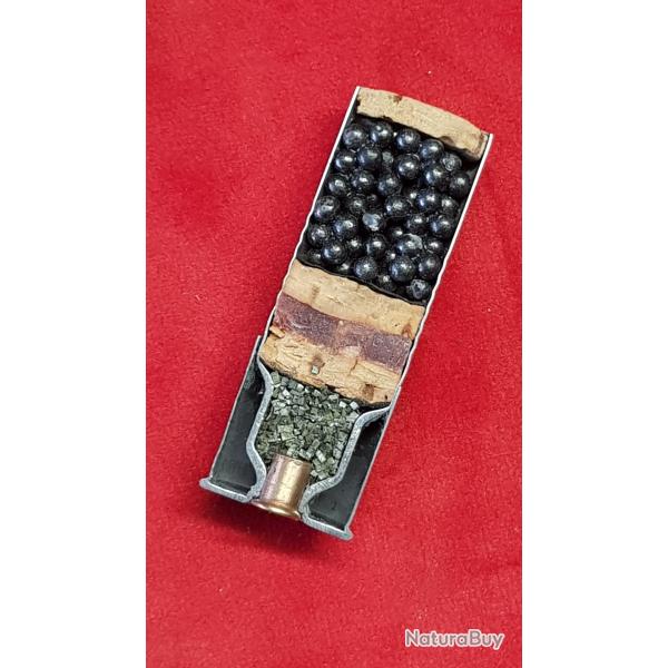 Cal. 12 ancienne douille acier didactique