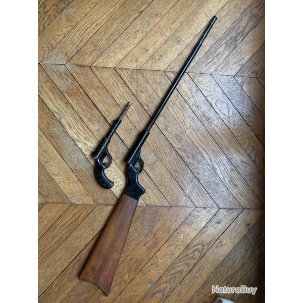Ensemble compos� d'un pistolet et d'une  carabine � ressort Dolla, de Friedrich Langenhan