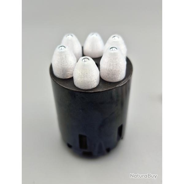 6 Ogives T-REX blind� Flex pour Tir r�duit Calibre 44 poudre noire
