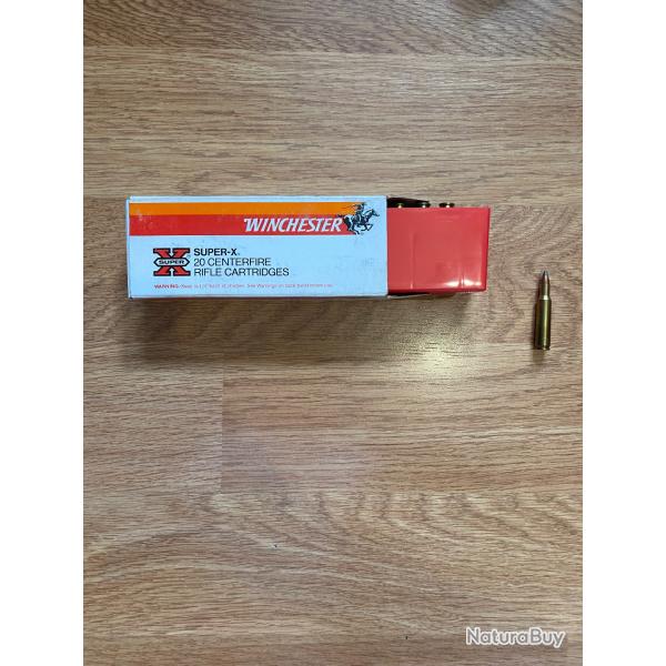 Boite de 20 cartouches Winchester cal 222 remington !!! 50 Gr Pointed soft Point !!!