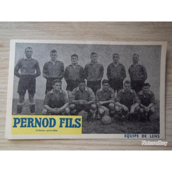 carte �quipe de Lens football ann�e 50 Pas de Calais