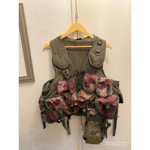 Gilet de combat mil tec US TACTICAL en Camo franais centre europe taille unique