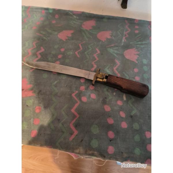 beau couteau de chasse a la d estaing avec �tui lame de 18 cms