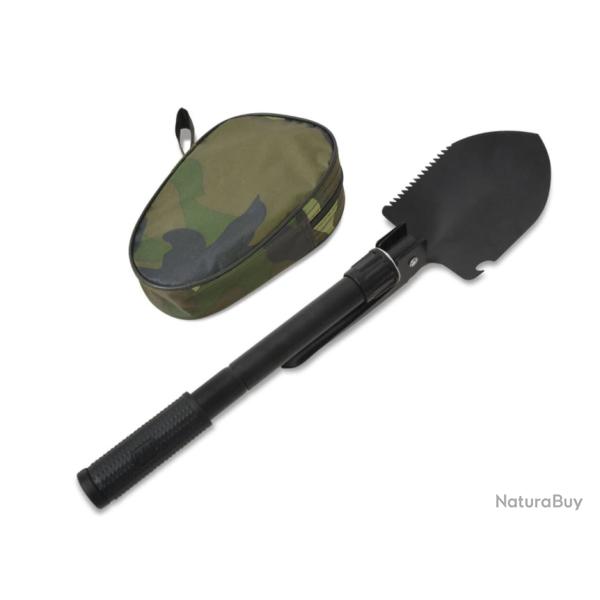 Pelle pliable noire 41x10 cm acier au carbone multifonction pratique ext�rieur