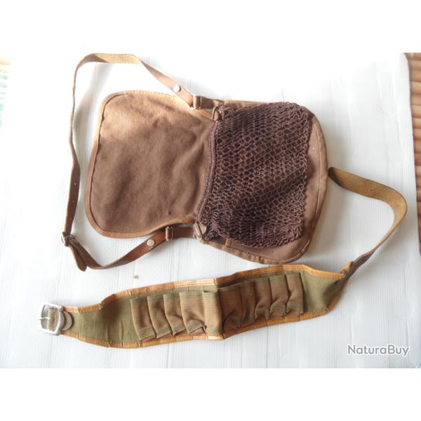 Petit carnier et cartouchire d'enfant