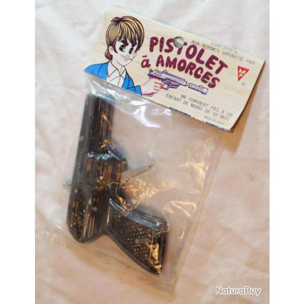 jouet Pistolet revolver t�le emballage comme � l'origine - WORLD JAPAN ann�es 50/60 ref B