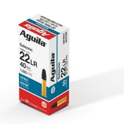 Munitions Aguila 22LR subsonique SP 40GR