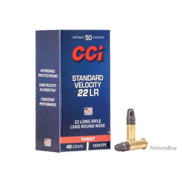 Munitions CCI Standard Velocity Calibre .22 LR