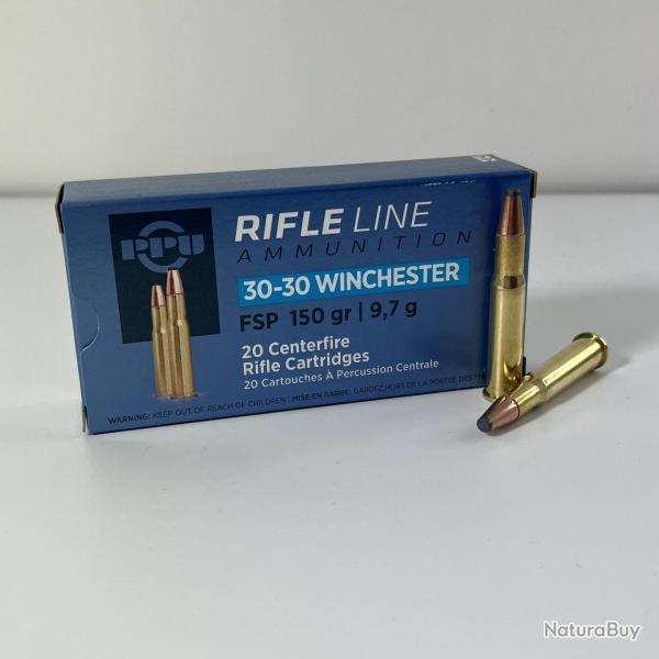 Munitions Partizan PPU Calibre 30-30 WIN FSP 150GR 9,7G