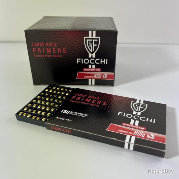 Amorces Fiocchi Large Rifle Primers x150