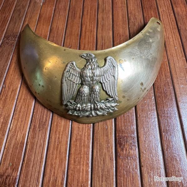 HAUSSE DE COL A L'AIGLE EN ARGENT OFFICIERS DE TROUPES A PIEDS SECOND EMPIRE