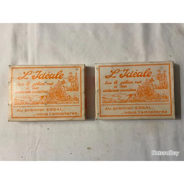 2 boites de cartouches cal  16  "   l'idale "