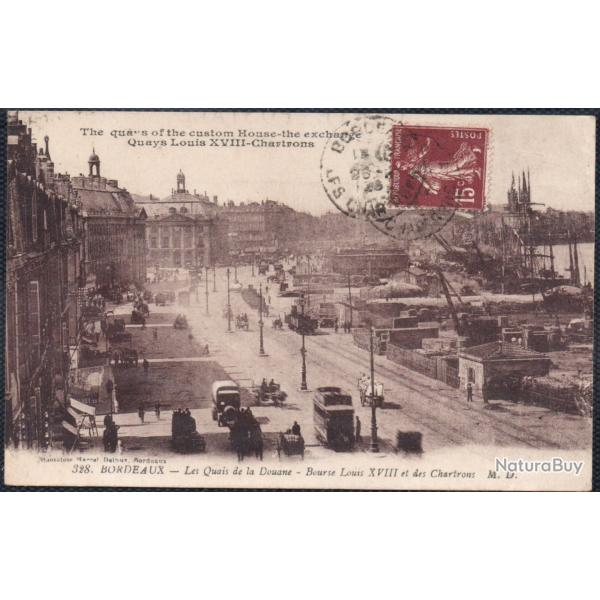 CPA - BORDEAUX-Le Quai de Bourgogne N� 4061