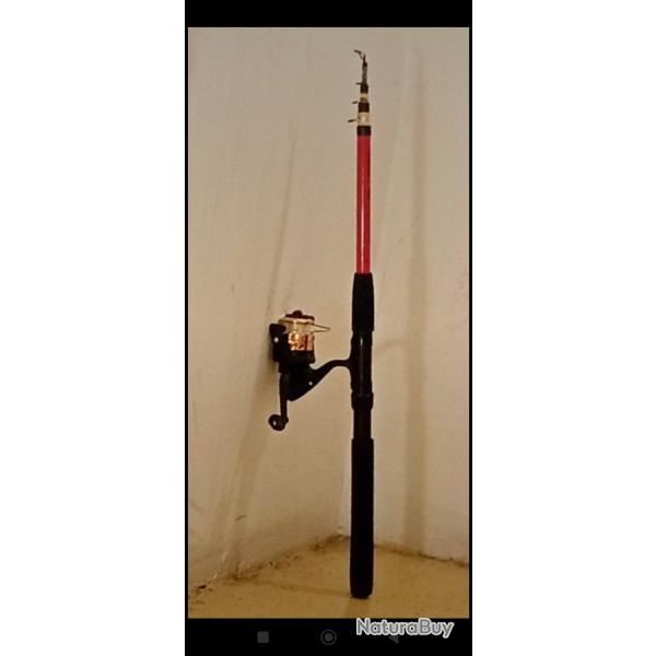 Moulinet neuf + lancer de 2,10m offert, de la grande marque Sert, compact et l�ger