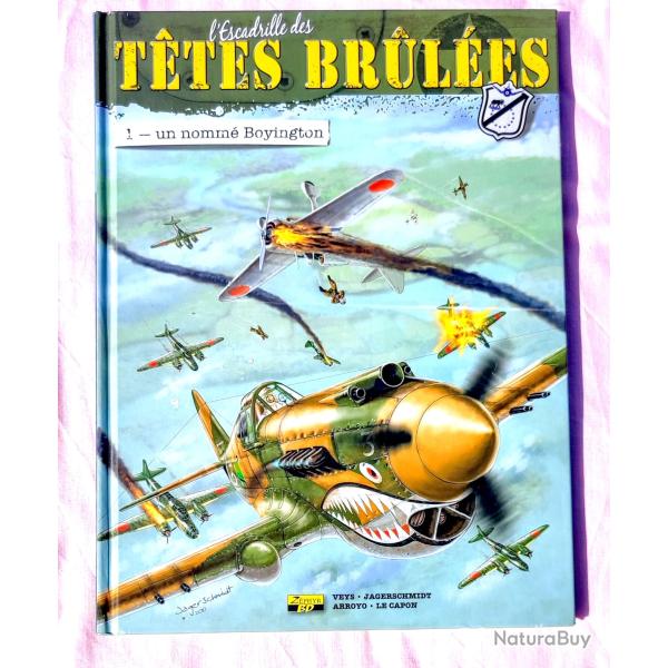BD ��L'escadrille des t�tes brul�es, tome 1 - Un nomm� Boyington��  WW2 I AVIATION I CHINE I