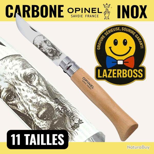 OPINEL 10 CHIEN CHASSE SETTER + PRENOM