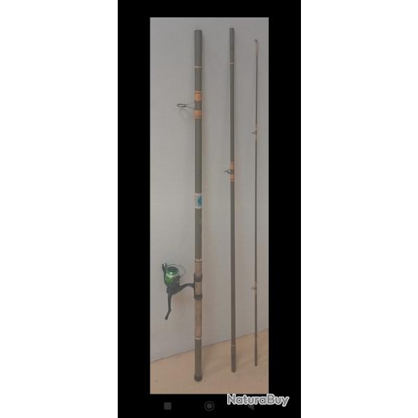 Moulinet neuf + grand lancer l�ger. Rare : marque Atlas. Id�al pour prospecter et manier. 3,30m