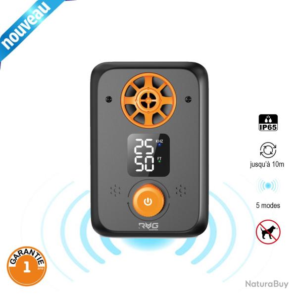FIN DE SERIE ! 1 Anti-Aboiement  Ultrasons V2 PRO - 5 Modes