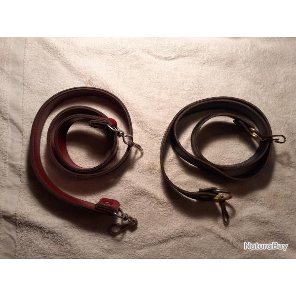 2  BRETELLES  SKAI   POUR FUSIL   ou   autre a voir