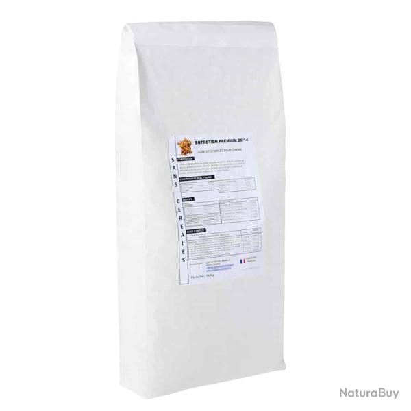 1 paquet de croquettes de 14 kg/ ENTRETIEN PREMIUM 26/14 (sans c�r�ales)