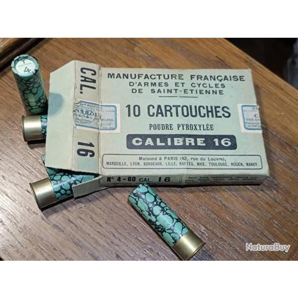 CARTOUCHES DE LA MANUFACTURE FRANCAISE D ARMES ET CYCLES DE SAINT ETIENNE