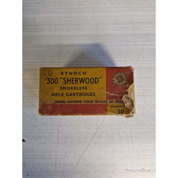 Boite original avec  30 cartouches rares calibre 300 Sherwood