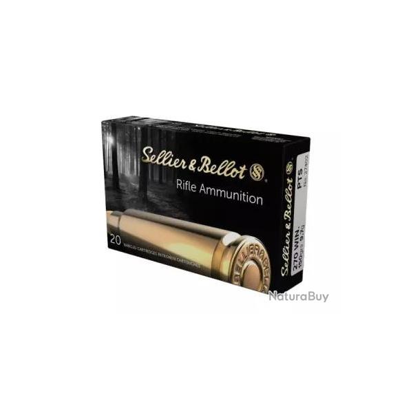 Cartouches SELLIER & BELLOT calibre 270 win sp 150grs 9.7g x20