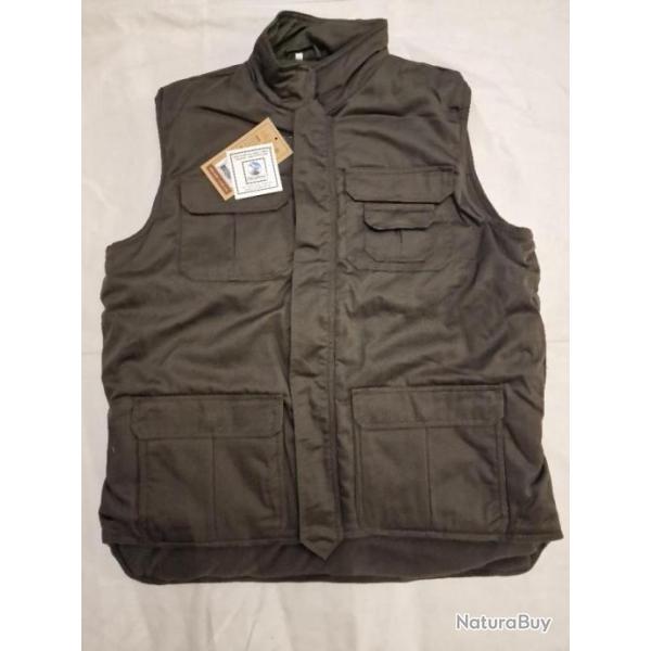 Gilet chaud multipoches Idaho vert travail, chasse, outdoor XL- HILMAR SUPER DESTOCK !