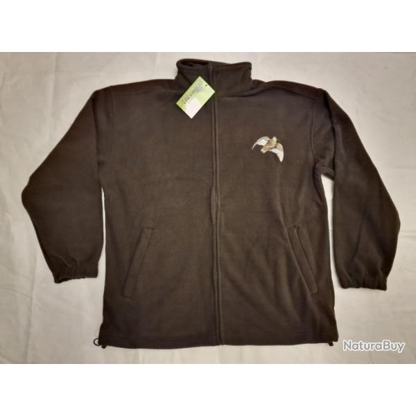 Veste polaire Treeland marron brod�e b�casse - HILMAR SUPER DESTOCK !!!